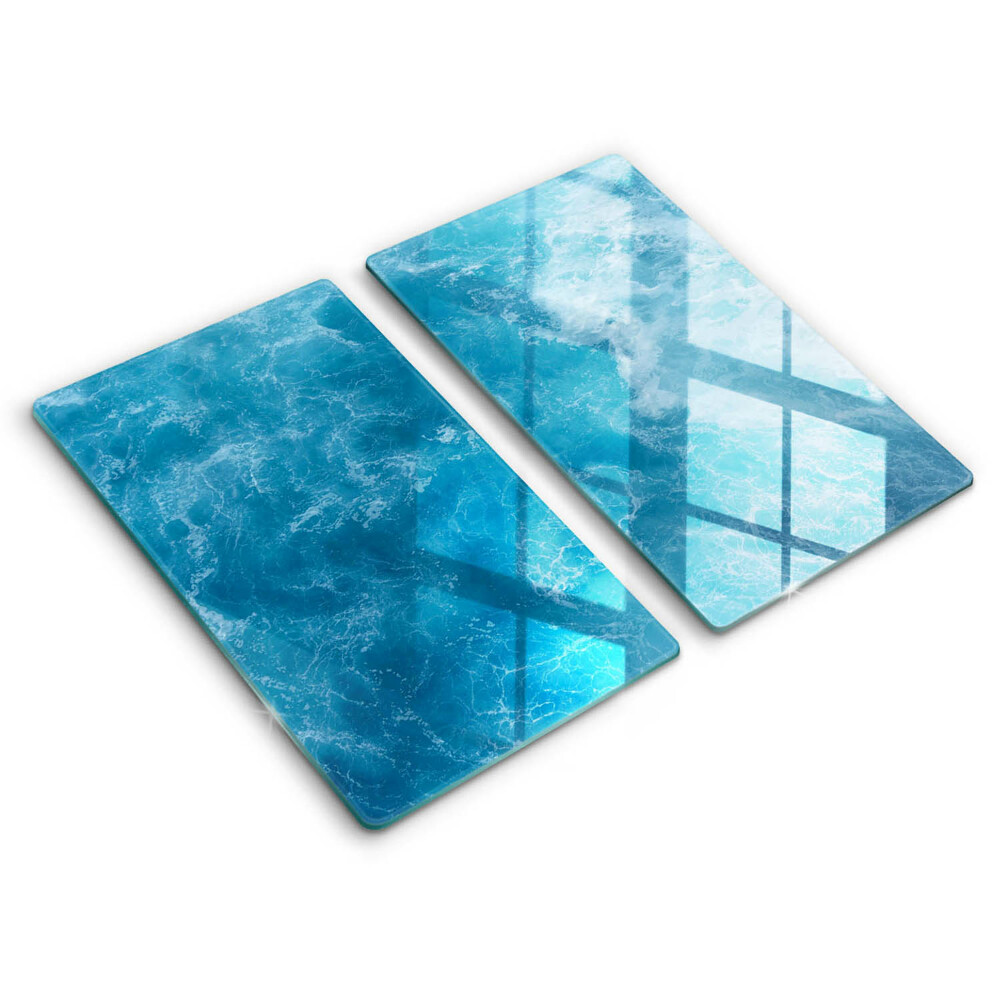 Tagliere in vetro temperato Acqua blu