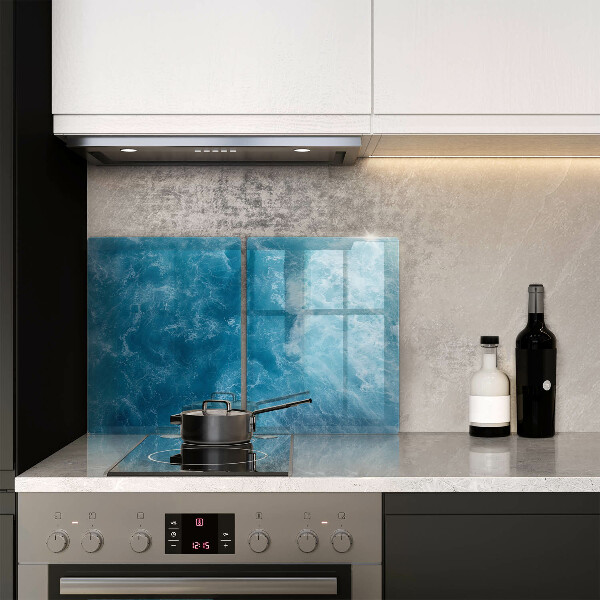 Tagliere in vetro temperato Acqua blu