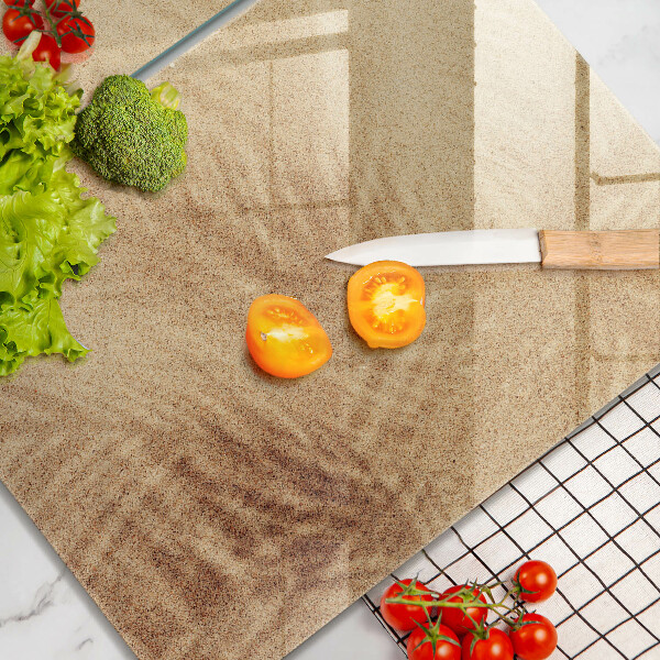 Tagliere in vetro temperato Vacanza sulla spiaggia di sabbia