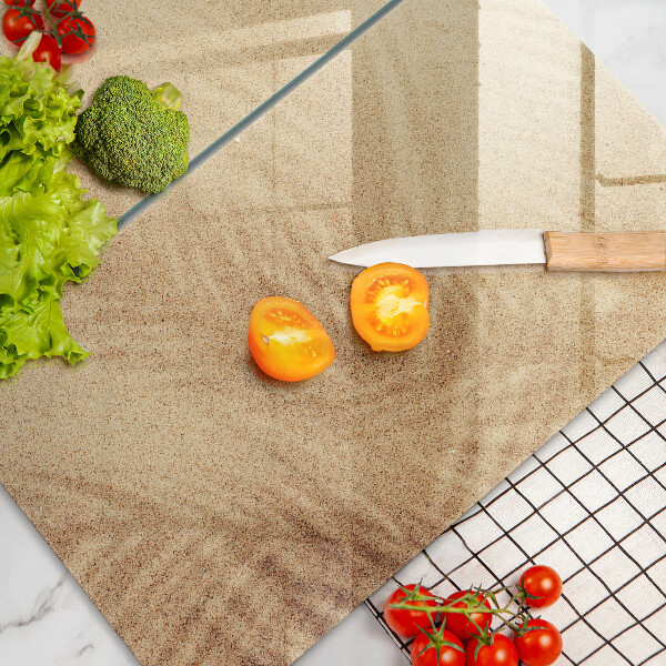 Tagliere in vetro temperato Vacanza sulla spiaggia di sabbia