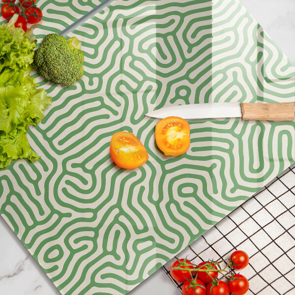 Tagliere in vetro temperato Linee astratte