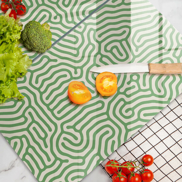 Tagliere in vetro temperato Linee astratte