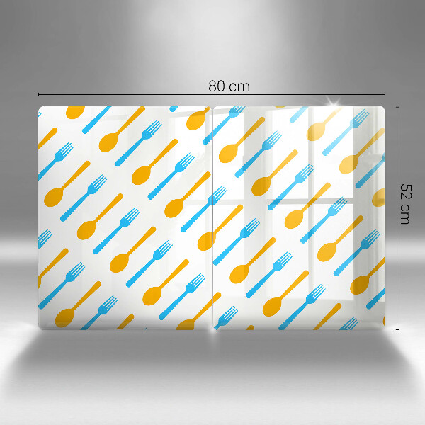 Tagliere in vetro temperato Forchette e cucchiai