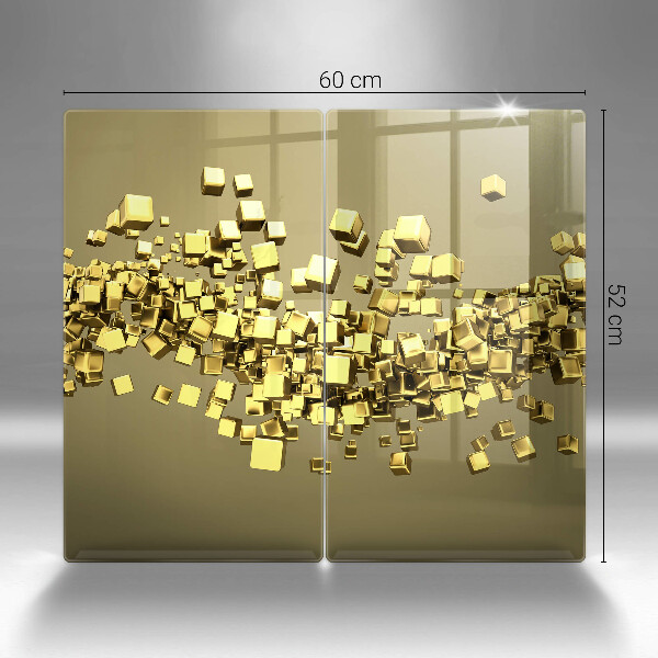 Tagliere in vetro temperato Geometria astratta 3D