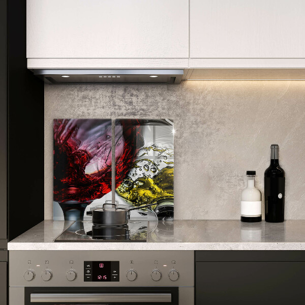 Tagliere in vetro temperato Bicchieri di vino