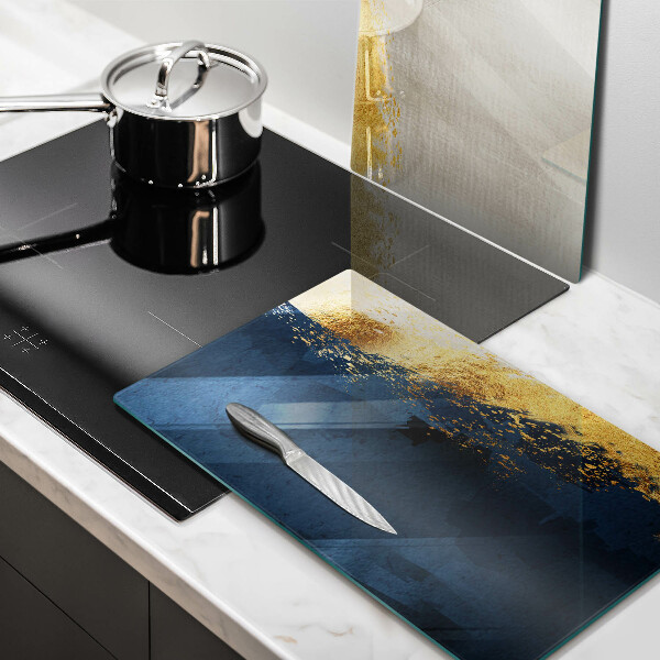Tagliere in vetro temperato Astrazione dell'oro