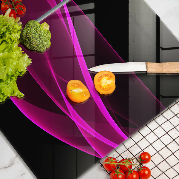 Tagliere in vetro temperato Astrazione rosa