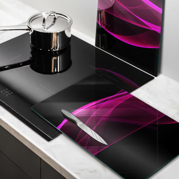 Tagliere in vetro temperato Astrazione rosa