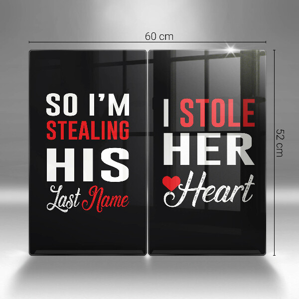 Tagliere in vetro temperato Iscrizione frase modello