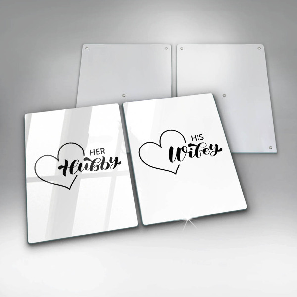 Tagliere in vetro temperato Iscrizione frase modello