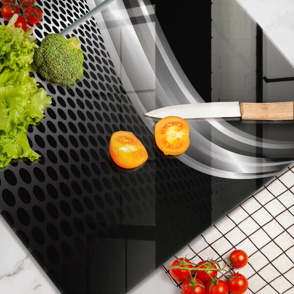 Tagliere in vetro temperato Struttura in metallo