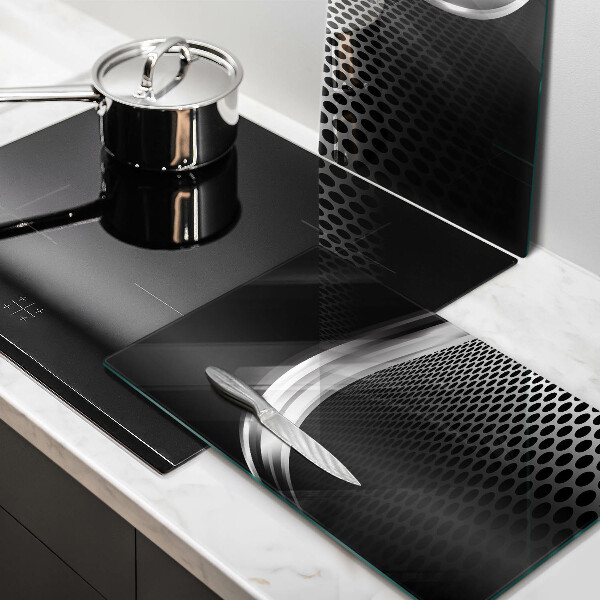 Tagliere in vetro temperato Struttura in metallo