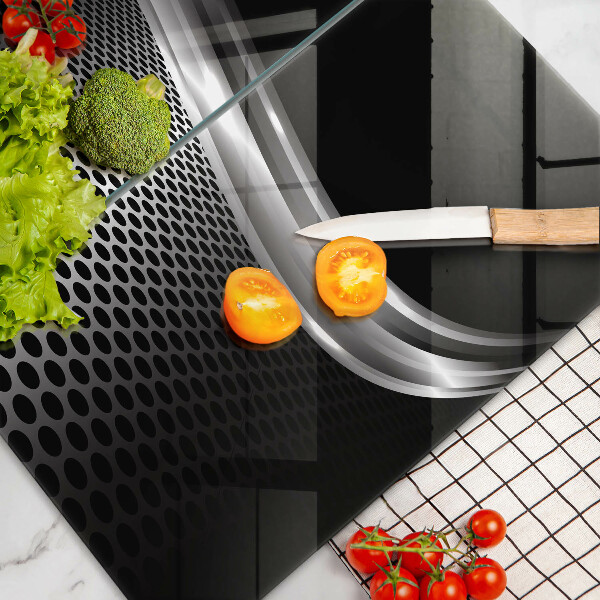 Tagliere in vetro temperato Struttura in metallo