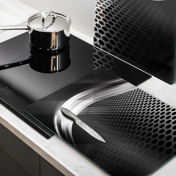 Tagliere in vetro temperato Struttura in metallo