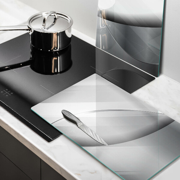 Tagliere in vetro temperato Disegno di linee astratte