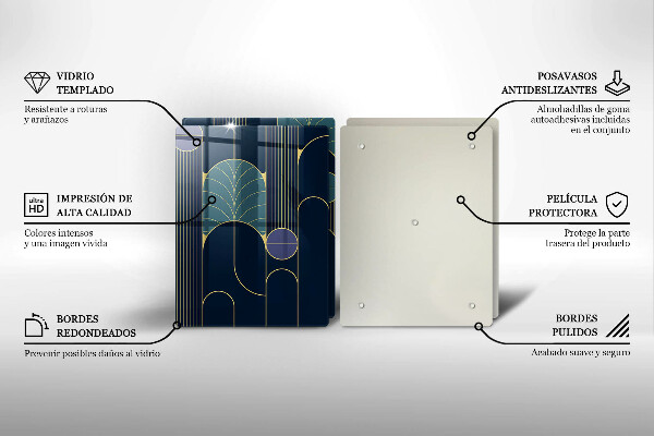Tagliere in vetro temperato Tema astratto