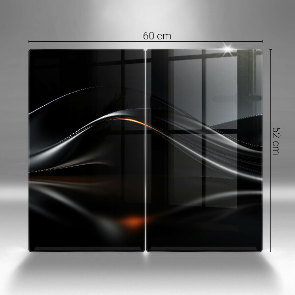 Tagliere in vetro temperato Progettazione 3D astratta