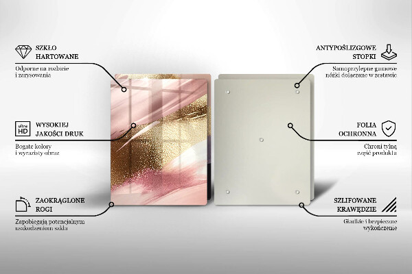 Tagliere in vetro temperato Macchie pastello