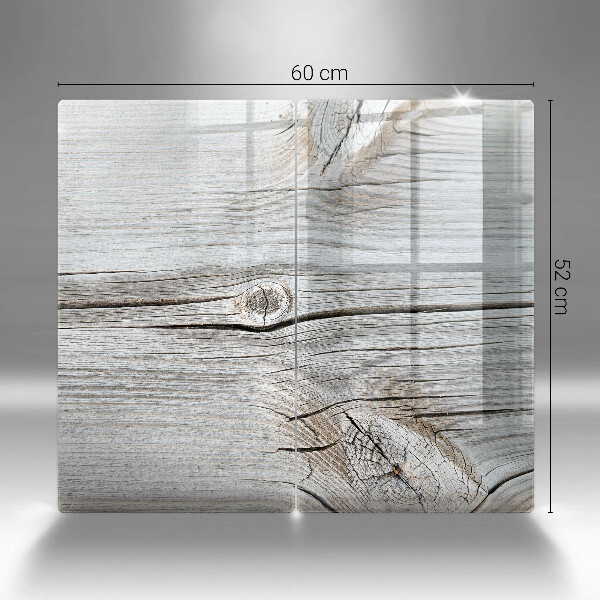 Tagliere in vetro temperato Struttura in legno chiaro