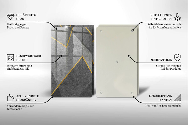 Tagliere in vetro temperato Forme taglienti