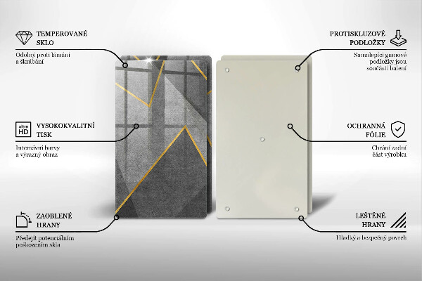 Tagliere in vetro temperato Forme taglienti