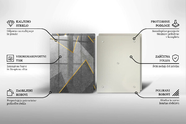Tagliere in vetro temperato Forme taglienti