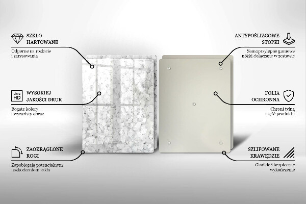 Tagliere in vetro temperato Cristalli di sale