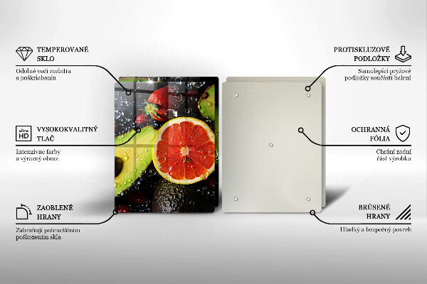 Tagliere in vetro temperato Frutta e verdura