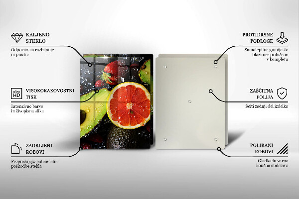 Tagliere in vetro temperato Frutta e verdura