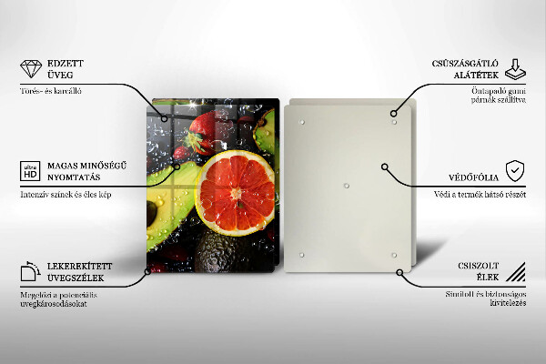 Tagliere in vetro temperato Frutta e verdura