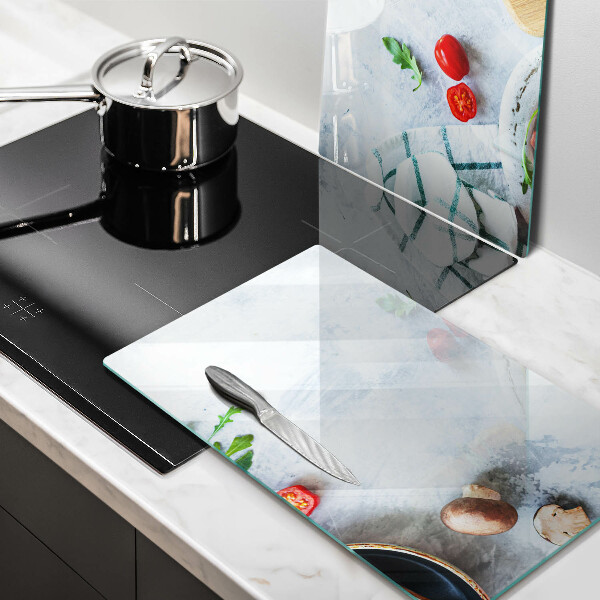 Tagliere in vetro temperato Ingredienti in cucina