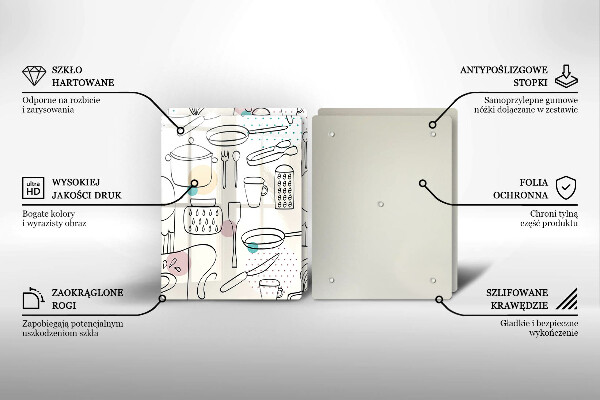 Tagliere in vetro temperato Accessori per la cucina