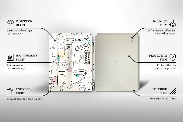 Tagliere in vetro temperato Accessori per la cucina