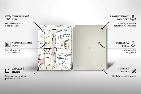 Tagliere in vetro temperato Accessori per la cucina