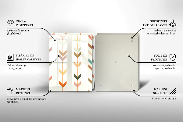 Tagliere in vetro temperato Elementi geometrici