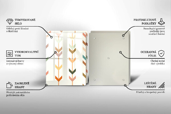 Tagliere in vetro temperato Elementi geometrici