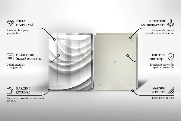 Tagliere in vetro temperato Linee geometriche