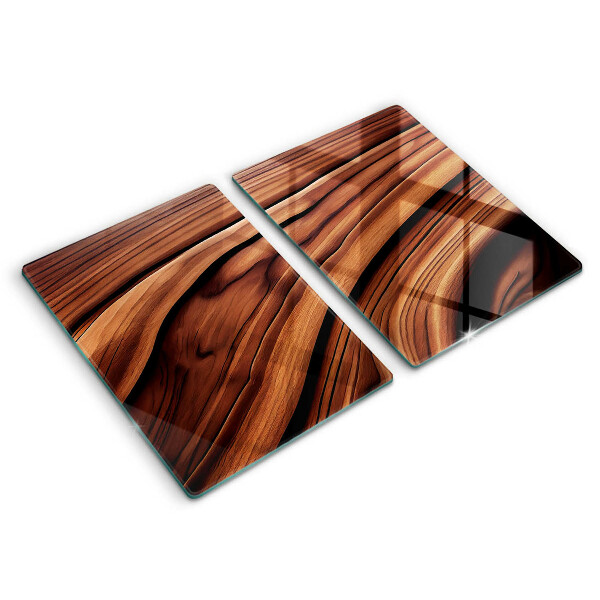 Tagliere in vetro temperato Struttura in legno