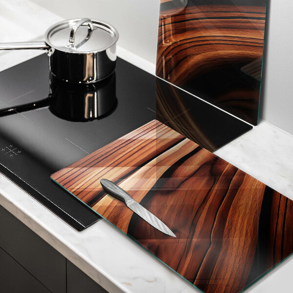 Tagliere in vetro temperato Struttura in legno