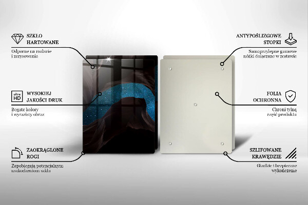 Tagliere in vetro temperato Cielo stellato