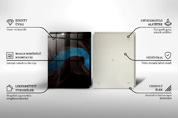 Tagliere in vetro temperato Cielo stellato