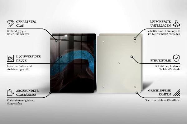 Tagliere in vetro temperato Cielo stellato