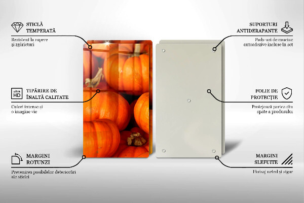 Tagliere in vetro temperato Zucche