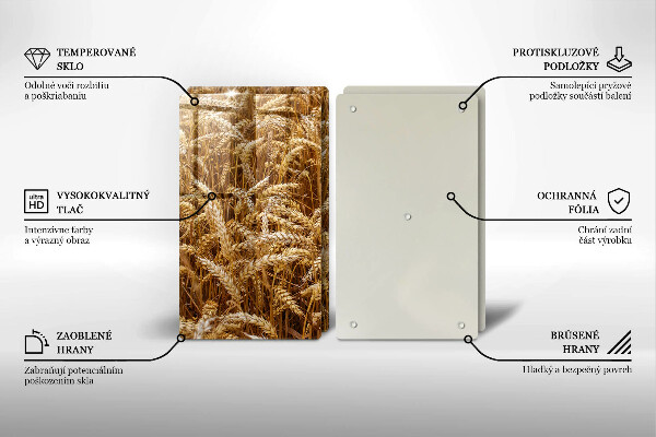 Tagliere in vetro temperato Campo di grano