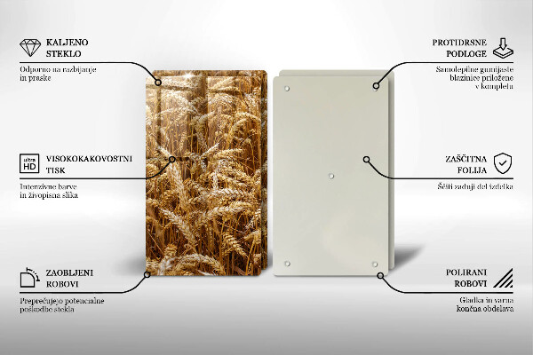 Tagliere in vetro temperato Campo di grano