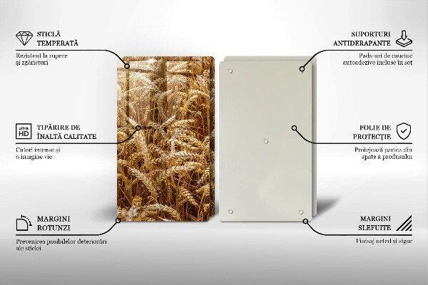 Tagliere in vetro temperato Campo di grano