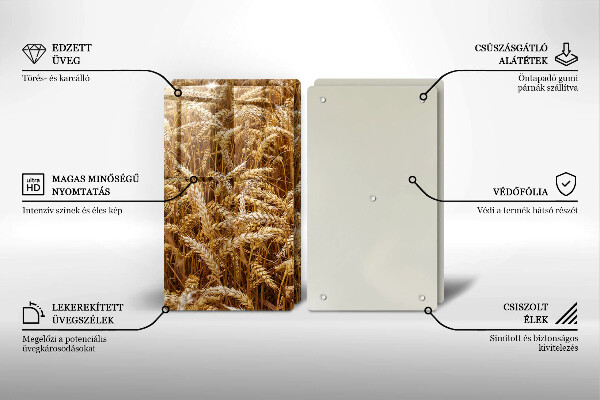 Tagliere in vetro temperato Campo di grano