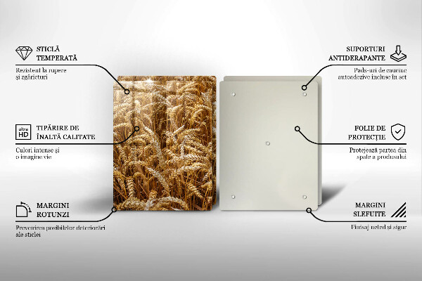 Tagliere in vetro temperato Campo di grano