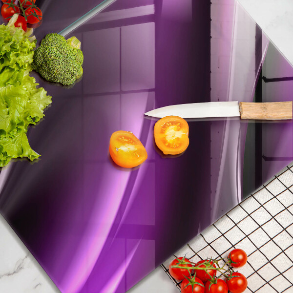 Tagliere in vetro temperato Astrazione viola