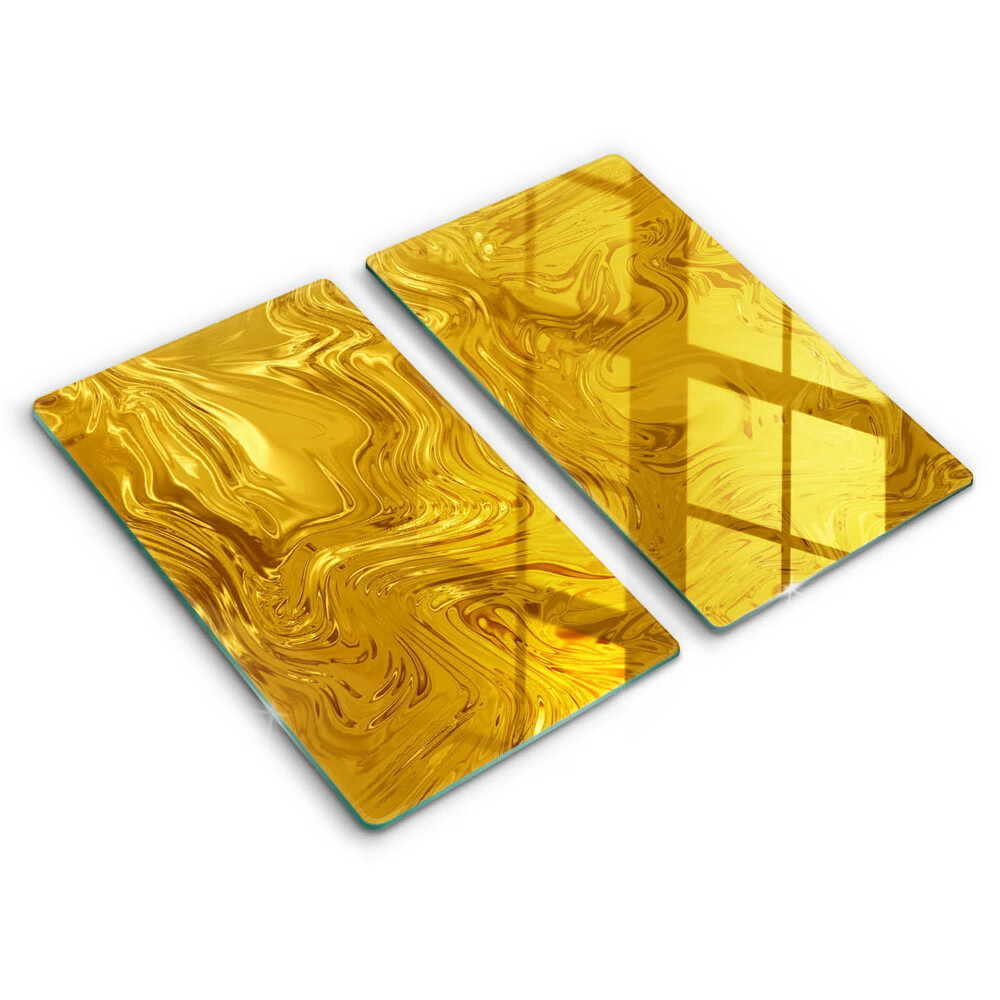 Tagliere in vetro temperato Trama oro